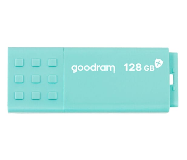 GOODRAM 128GB UME3 CARE USB 3.0 turkusowy - 694623 - zdjęcie